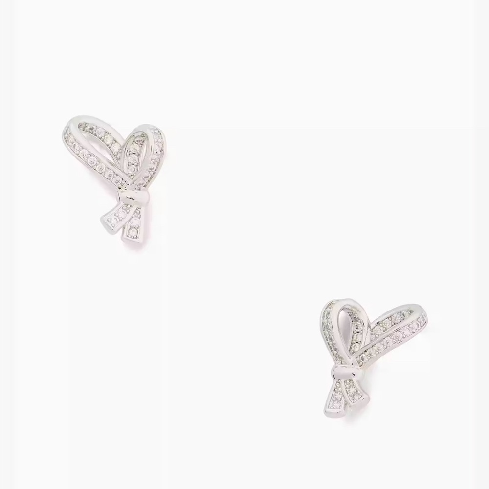 NWT Kate Spade All Tied Up Pave Studs